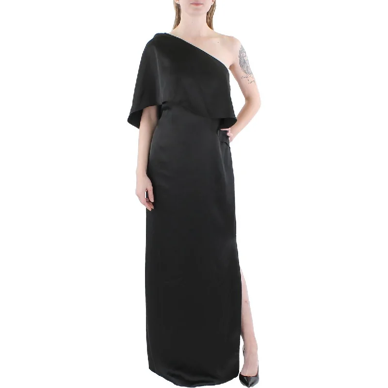 Empire DressLauren Ralph Lauren Womens Satin One Shoulder Evening Dress