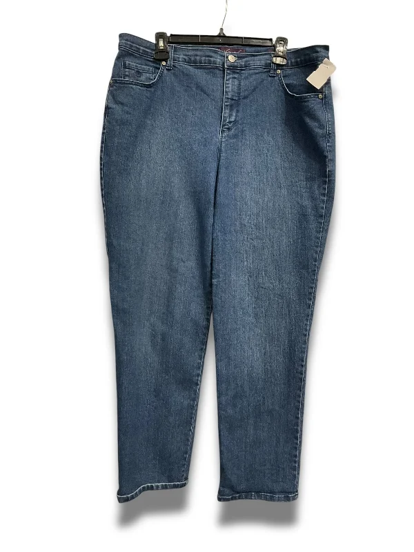 women's denim jeans for a chic appearanceJeans Straight By Gloria Vanderbilt In Blue, Size: 16