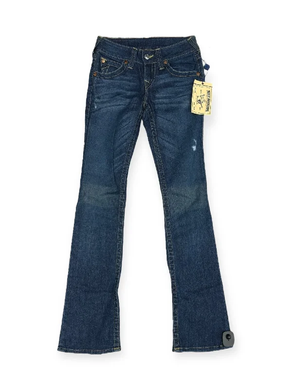 women's denim jeans for everyday wearJeans Boot Cut By True Religion In Blue Denim, Size: 26