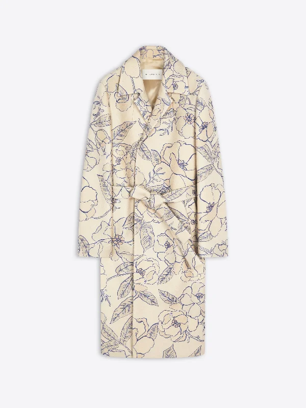 women's coats for rainy weatherFloral coat