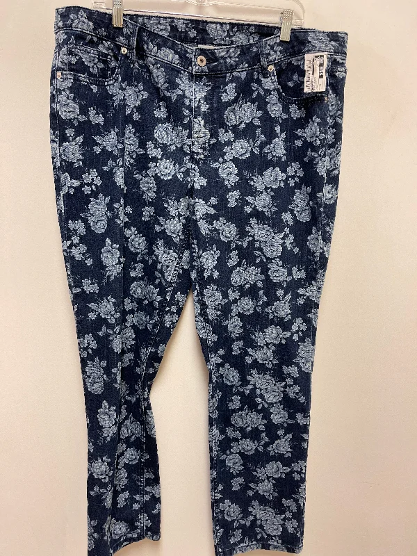 women's denim jeans for a relaxed lookJeans Skinny By Liz Claiborne In Blue Denim, Size: 18