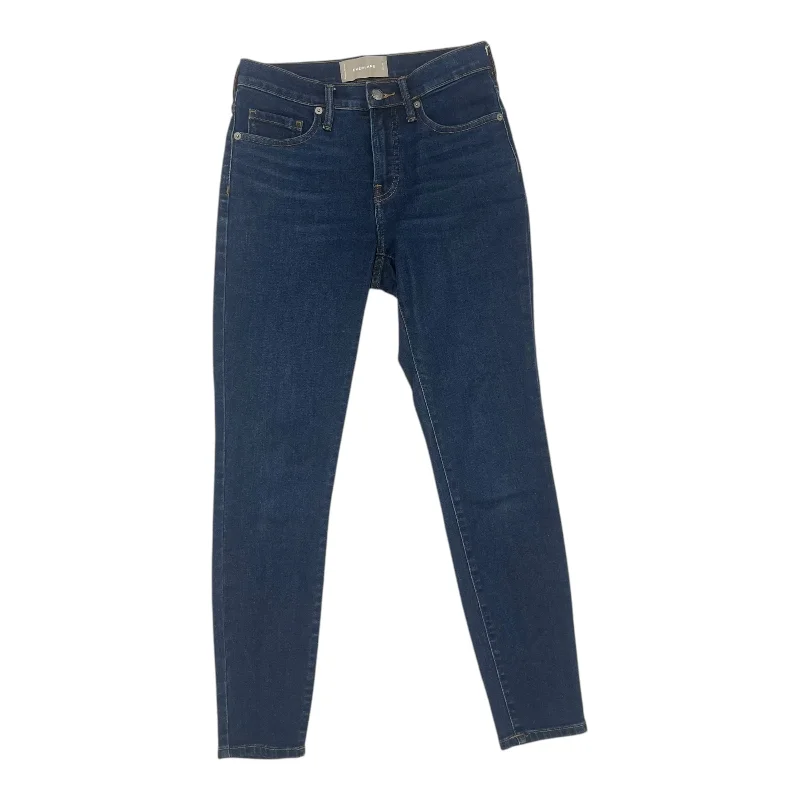 women's high-waisted denim jeansJeans Skinny By Everlane In Blue Denim, Size:2