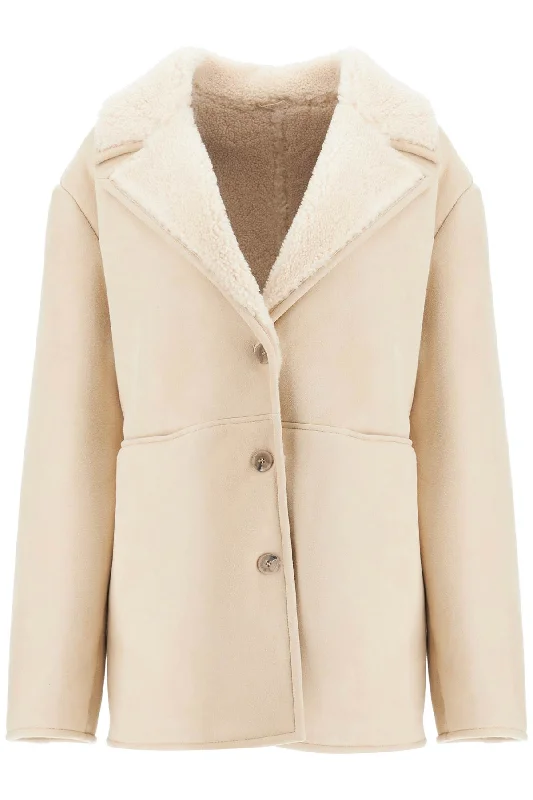 women's coats for cold weatherLoulou Studio Women's Shearling Cirebo