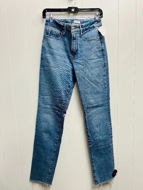 women's cropped denim jeansJeans Straight By Good American In Blue Denim, Size: 4