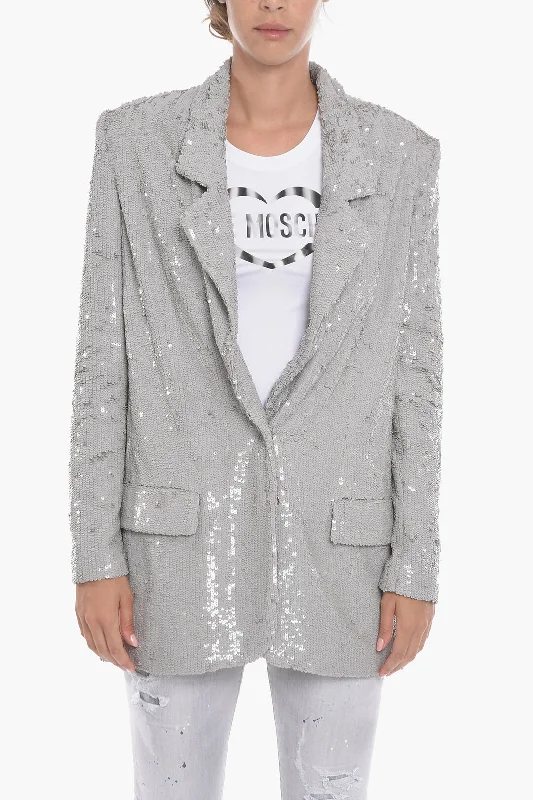 women's coats for layeringThe Mannei Single-breasted ELJAS Sequined Blazer