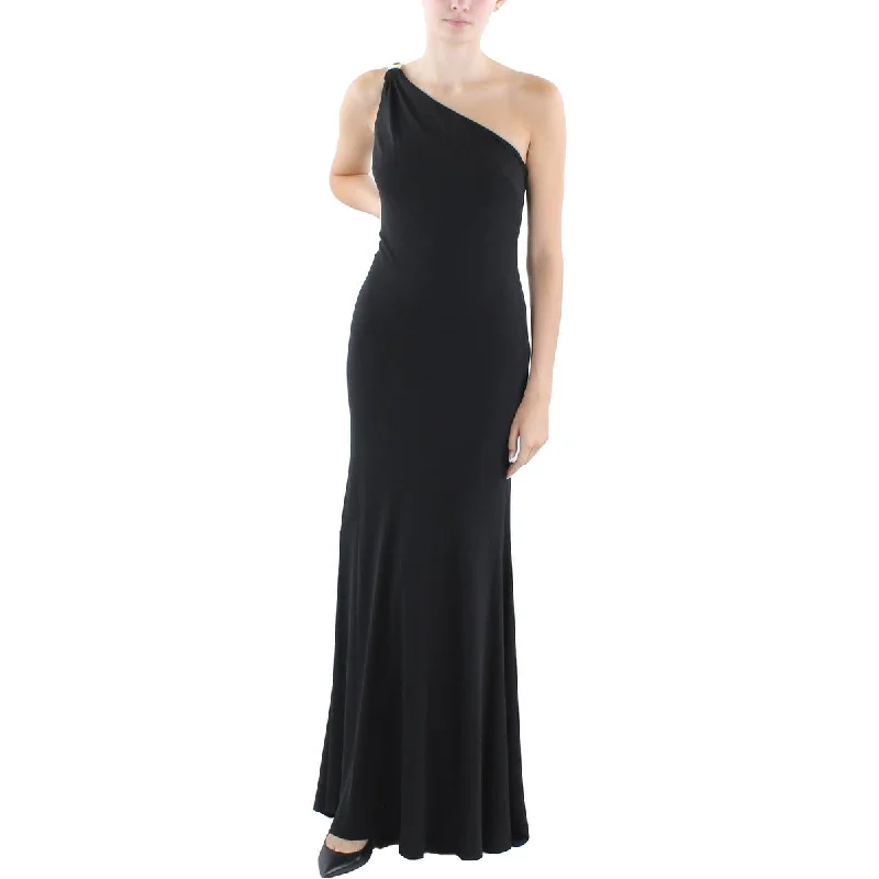 Peter Pan Collar DressDonna Karan Womens Crepe Chain Detail Evening Dress