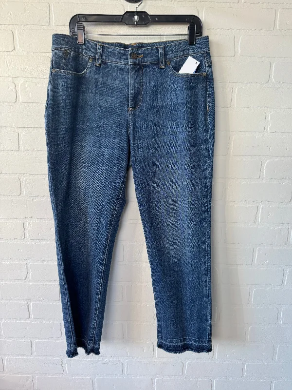 women's straight-leg denim jeansJeans Straight By Talbots In Blue Denim, Size: 10