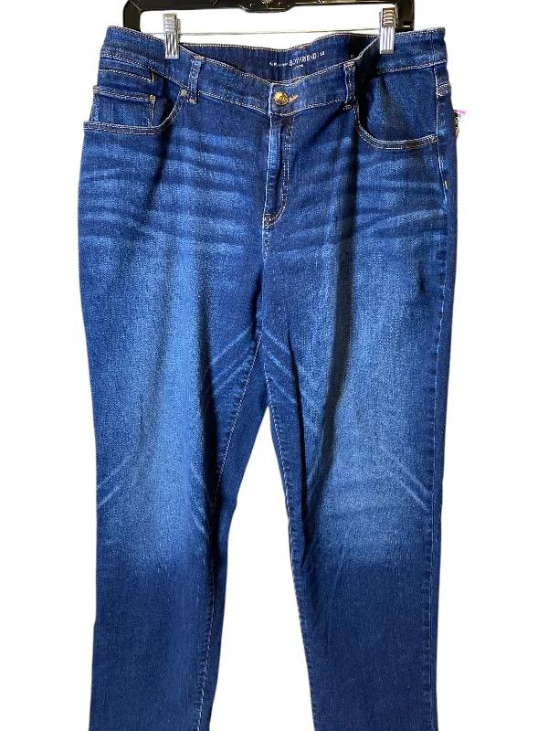 women's denim jeans for a night at the clubJeans Straight By Chicos In Blue, Size: 16