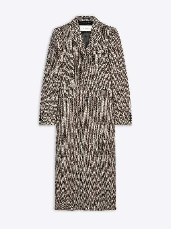 women's coats that offer both functionality and fashion-forward flairHerringbone coat