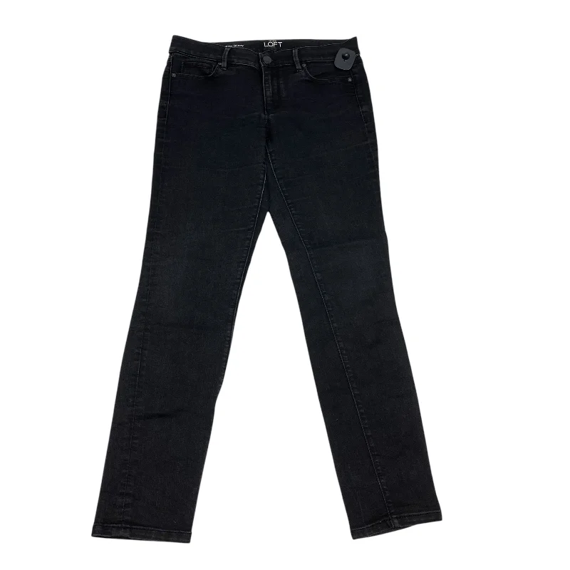 women's denim jeans for a glamorous eveningJeans Skinny By Loft In Black Denim, Size: 8