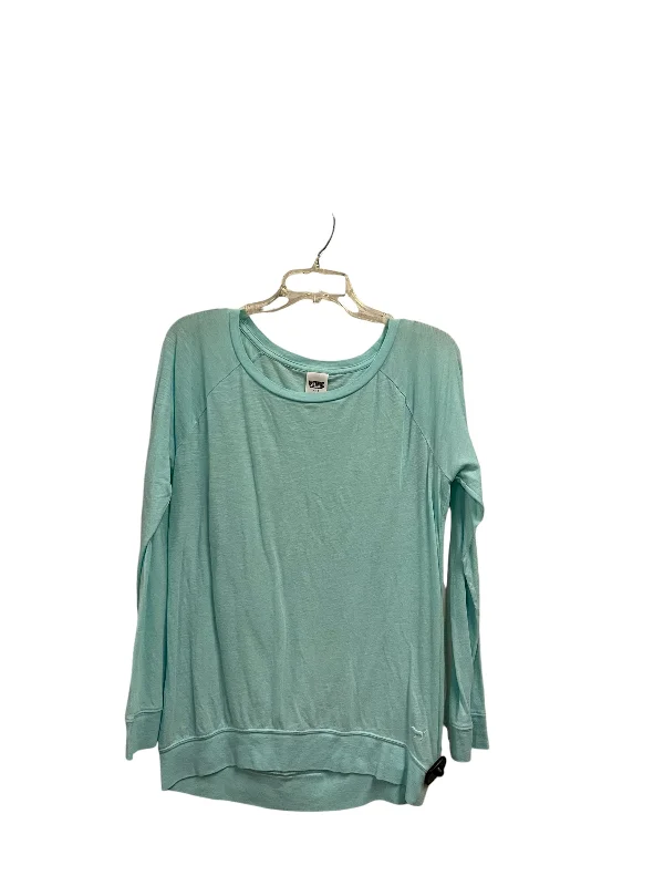 women's tops for casual FridaysTop Long Sleeve Basic By Pink In Blue, Size: S