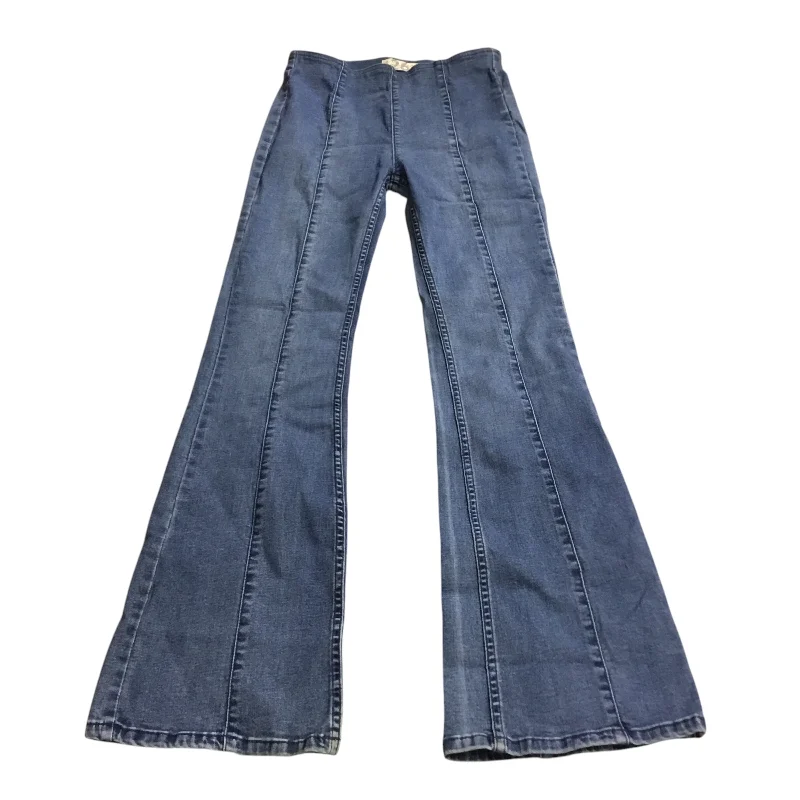 women's acid-washed denim jeansJeans Flared By We The Free In Blue Denim, Size: 2