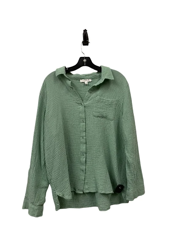 women's tops for those who seek both style and comfortTop Long Sleeve By Anne Klein In Green, Size: L