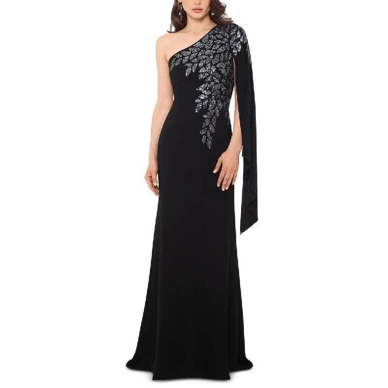 women's hourglass figure dressesXscape Womens Sequin Long Evening Dress