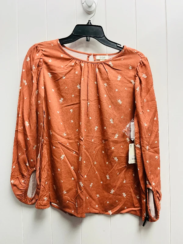 cropped women's topsTop Long Sleeve By Ana In Orange, Size: S