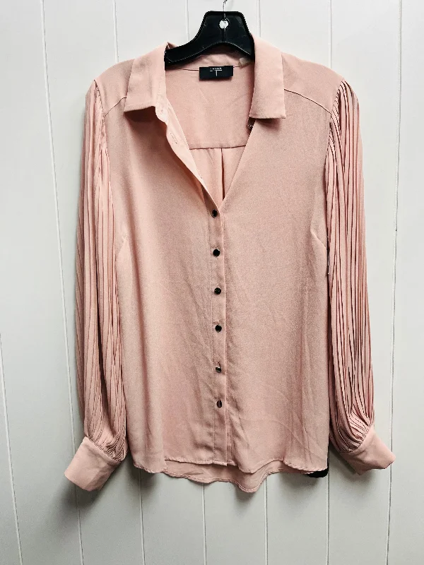 women's tops for those who want to make a fashion statementTop Long Sleeve By T Tahari In Pink, Size: S