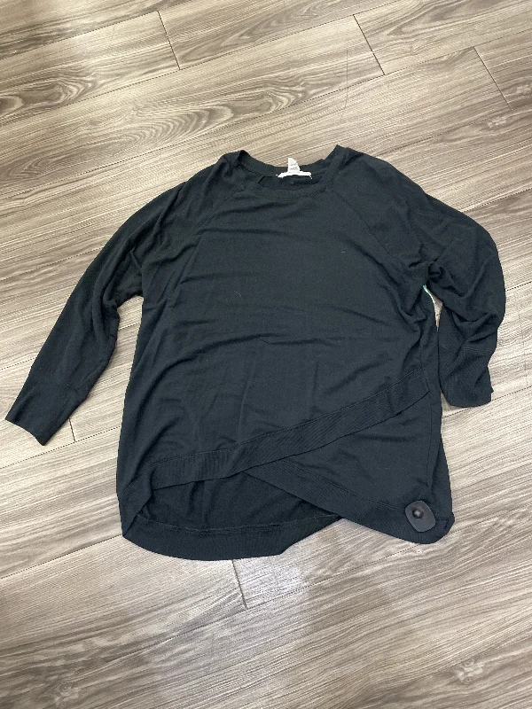 women's tops for those who want to add a personal touch to their wardrobe with unique and one-of-a-kind piecesTop Long Sleeve By Workshop In Black, Size: 1x