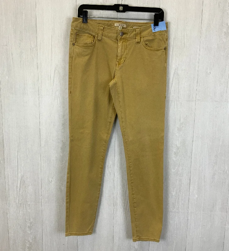 women's denim jeans with zippersJeans Skinny By Cabi In Yellow Denim, Size: 6