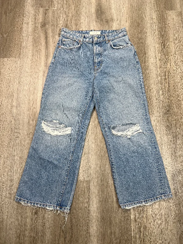 women's stretch denim jeansJeans Cropped By We The Free In Blue Denim, Size: 4