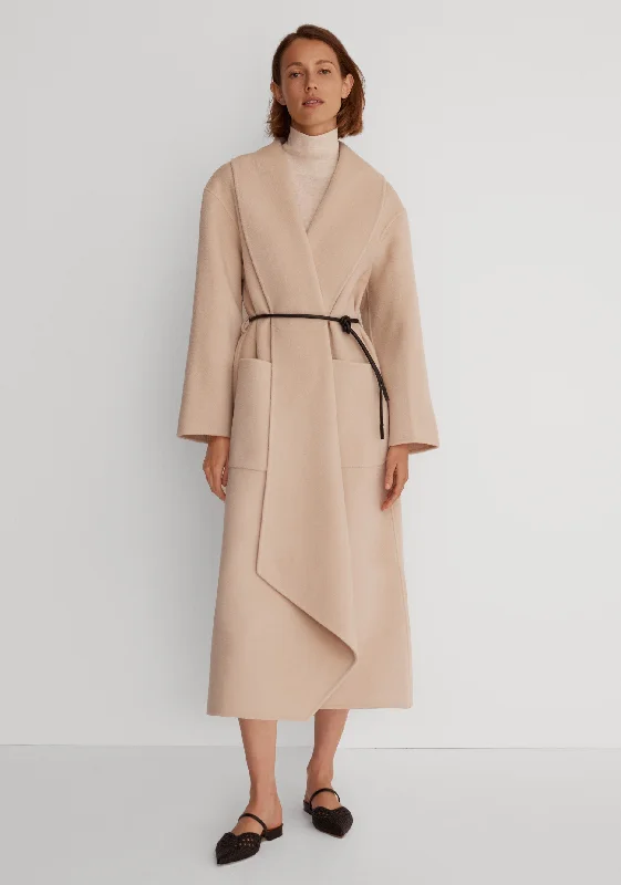 women's coats for those who value both style and comfortFalls Wool Coat_Almond