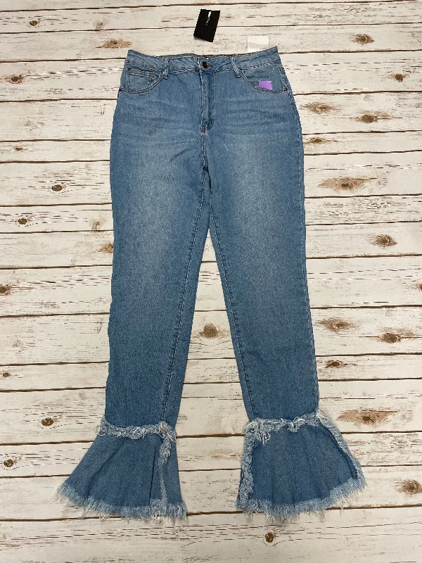 women's denim jeans for casual wearJeans Straight By Fashion Nova In Blue Denim, Size: 14