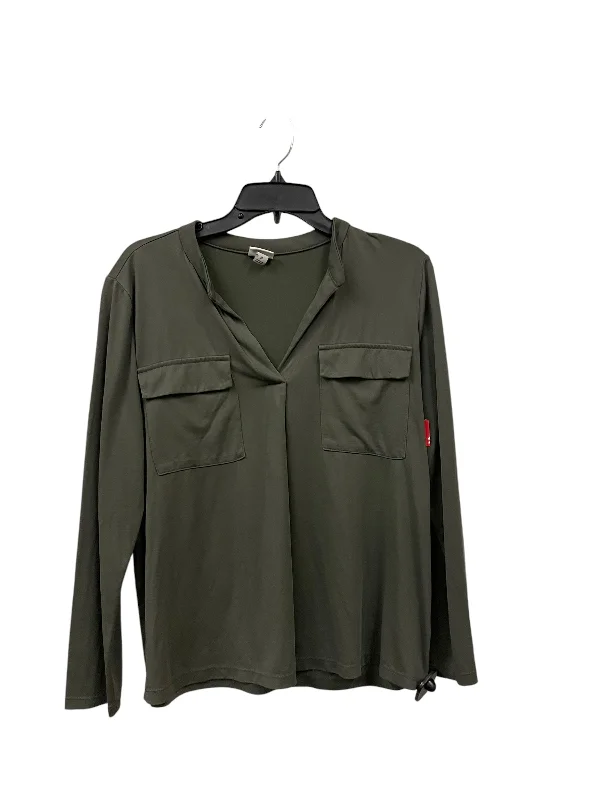 women's tops for those who want to wear pieces that are both functional and fashionableTop Long Sleeve Basic By A New Day In Green, Size: M