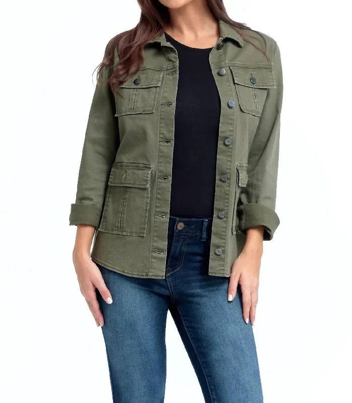 women's duffle coatsStretch Utility Jacket In Kasey