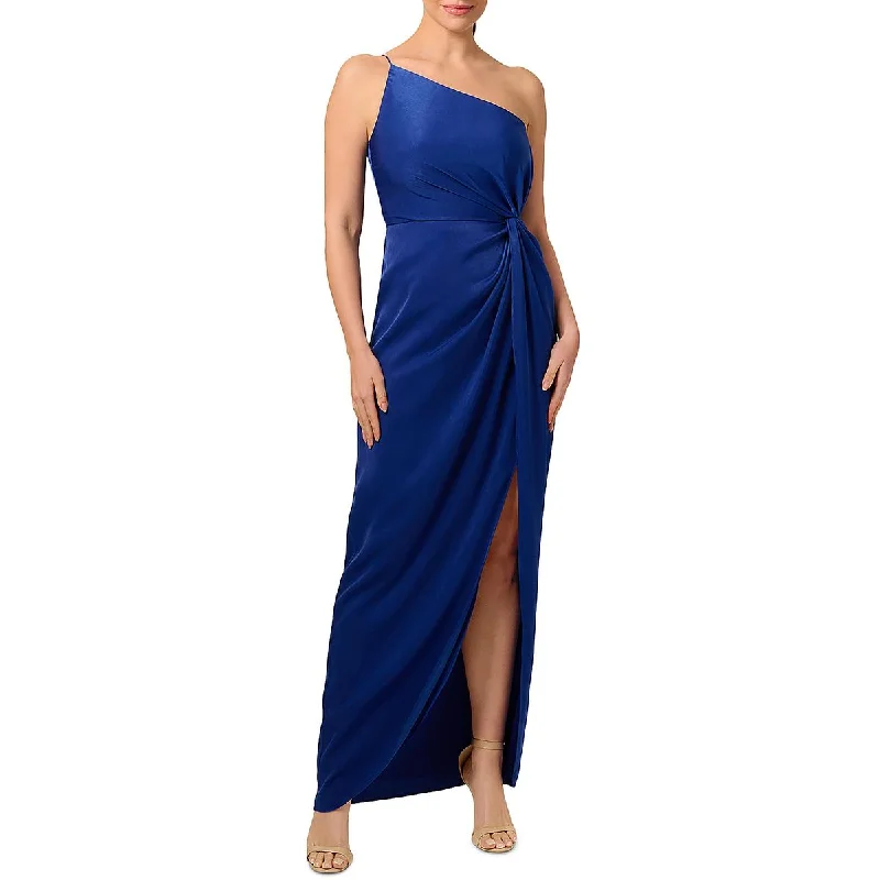 Tea-Length DressLiv Foster Womens Asymmetric  Evening Dress