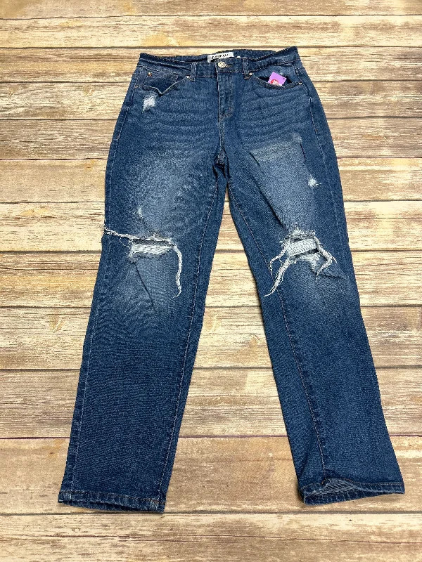 women's denim jeans with patchesJeans Boyfriend By Cme In Blue Denim, Size: 6