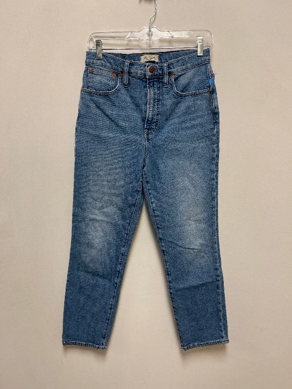 women's denim jeans for a trendy vibeJeans Straight By Madewell In Blue Denim, Size: 6