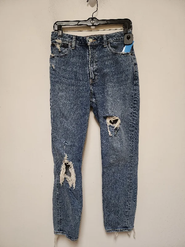 women's ankle-length denim jeansJeans Straight By Abercrombie And Fitch In Blue Denim, Size: 4