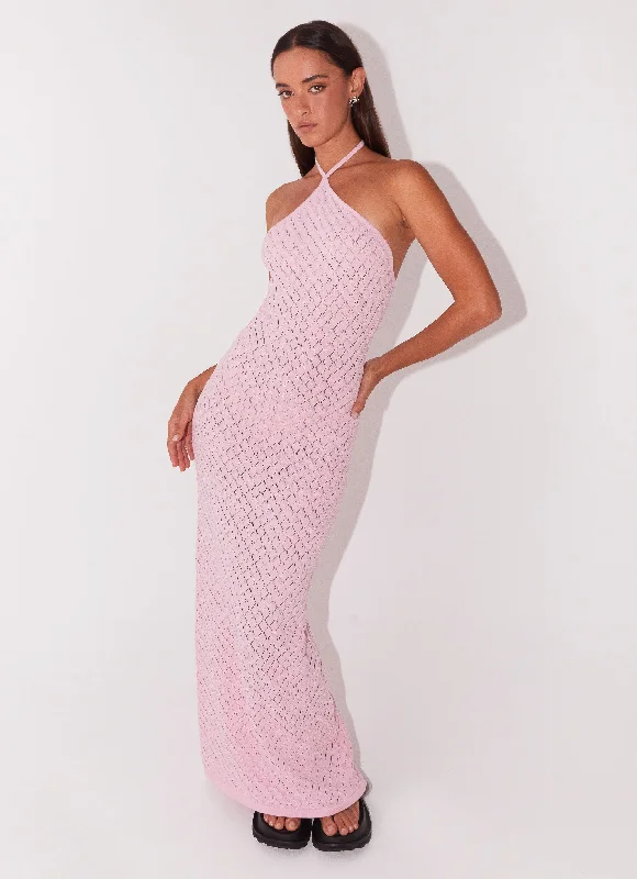 Cheetah Print DressMadsy Knit Maxi Dress - Rose Pink