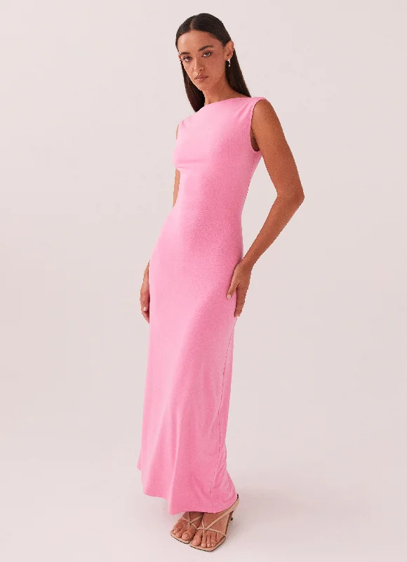 Beaded DressCelina Maxi Dress - Pink