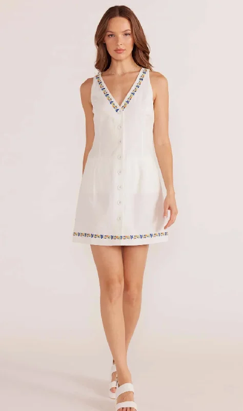 women's maxi dressesElini Embroidered Mini Dress