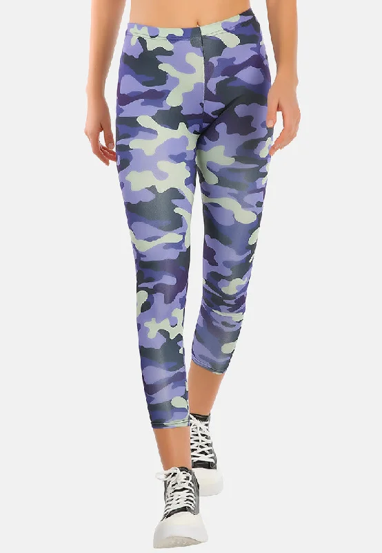 High Waist Camouflage Running Leggings