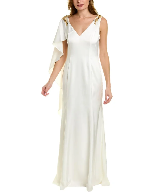 women's fair-trade dressesMarchesa Notte Cape Sleeve Maxi Dress