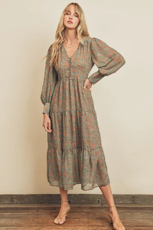 women's eco-friendly dressesAnette Paisley Midi Dress