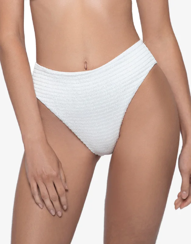 Mesh Female SwimwearPure Hillary High Waist Bikini Pant - White