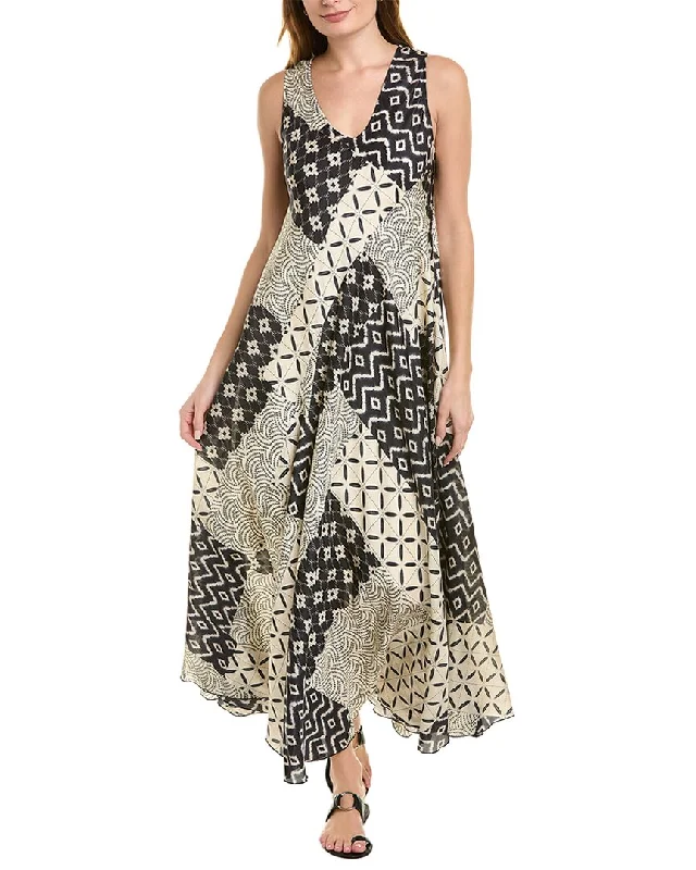 women's work dressesJohnny Was Marasusa Silk Maxi Dress