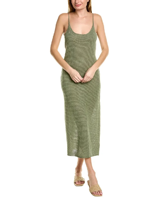 women's maxi dressesOnia Textured Linen Maxi Dress