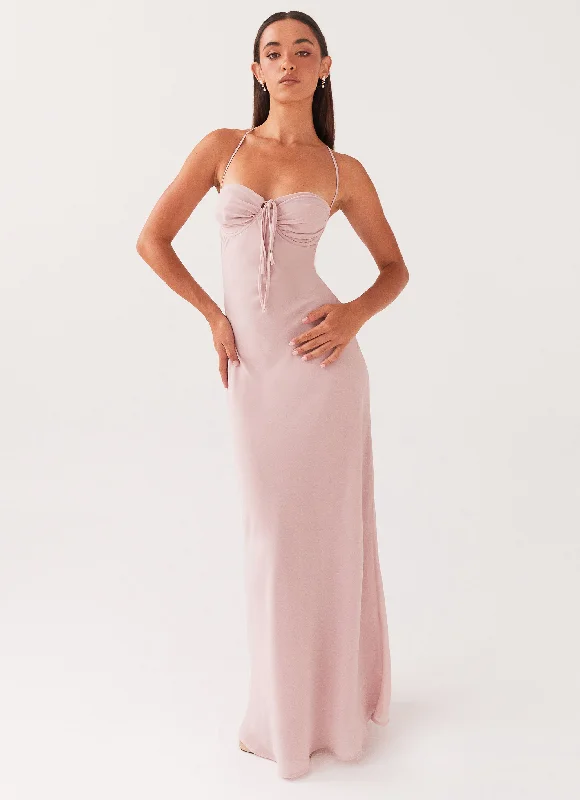 Peplum Hem DressAveline Maxi Dress - Mauve