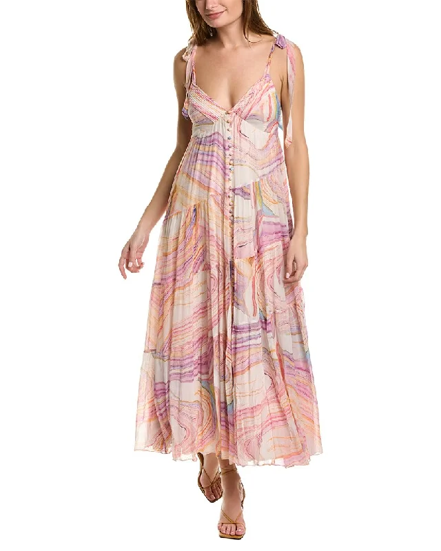 women's hourglass figure dressesRococo Sand Trapeze Maxi Dress