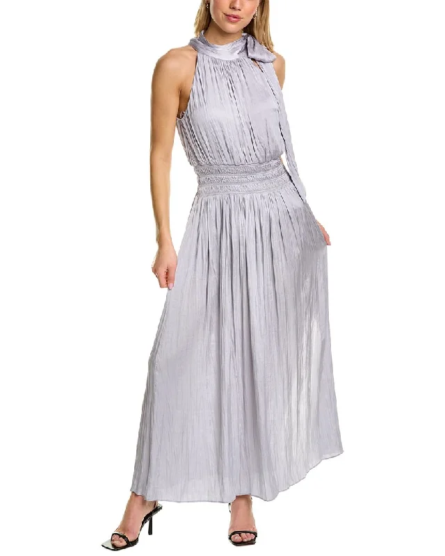 Ruffled Hem DressBCBGMAXAZRIA Smocked Maxi Dress