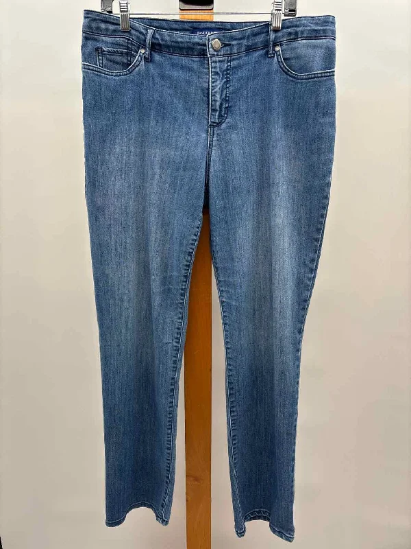 women's bell-bottom pantsBandolino Women's Size 12 Blue Solid Jeans