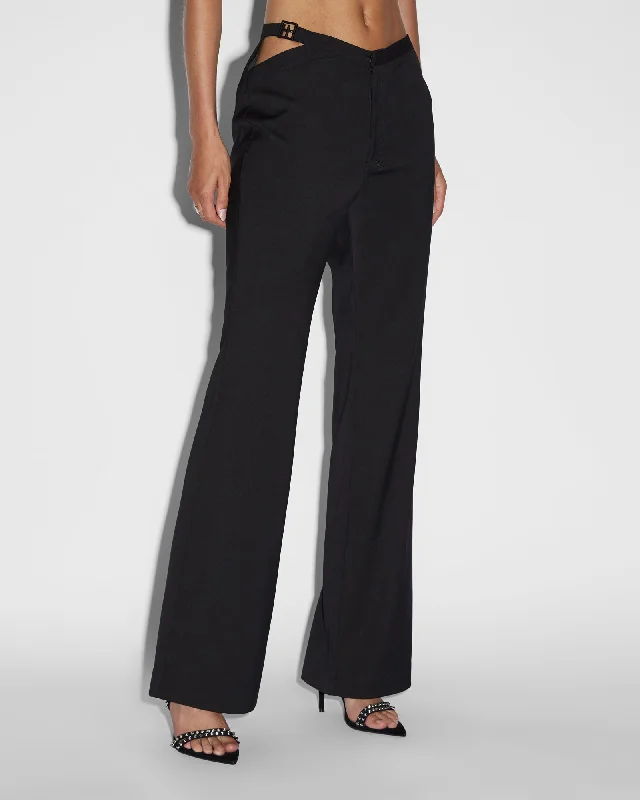 women's sustainable pantsDETTACHED SOHO TROUSER BLACK