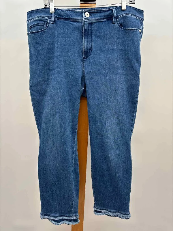 women's capri pantsJJill Women's Size 18 Blue Solid Jeans