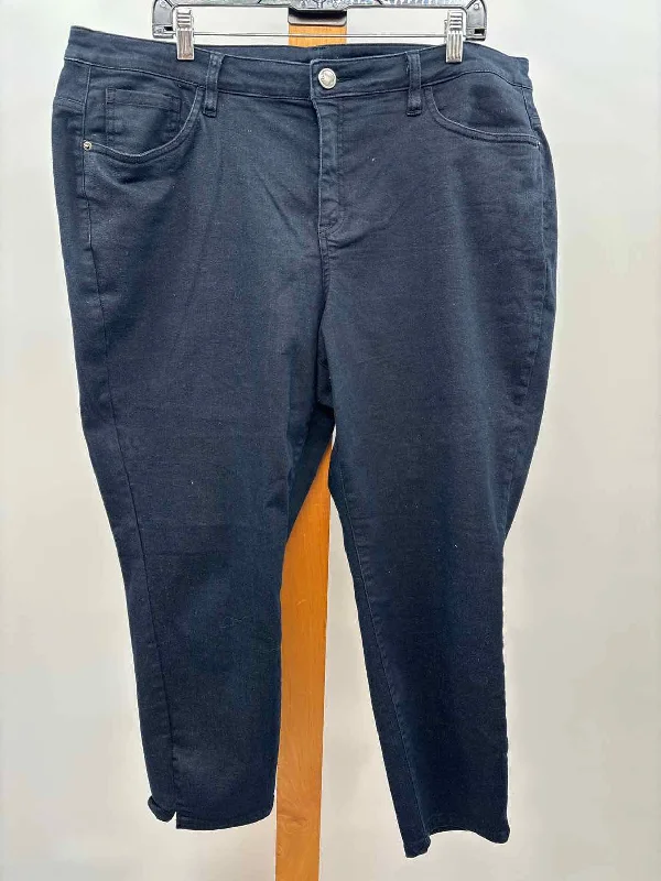 women's cargo pantsLane Bryant Women's Size 22 Blue Solid Pants