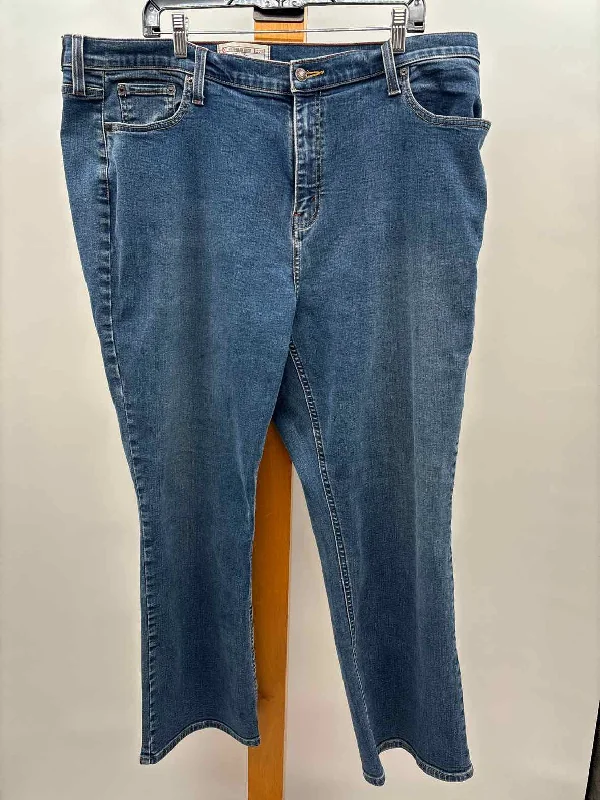 women's stretch pantsLevi Strauss Women's Size 24 Blue Solid Jeans