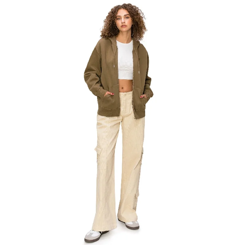 women's high-slung pantsY2K Mid Rise Cargo Pants -Sandshell