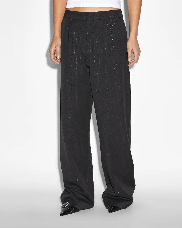 women's high-slung pantsREBEL TROUSER PINSTRIPE